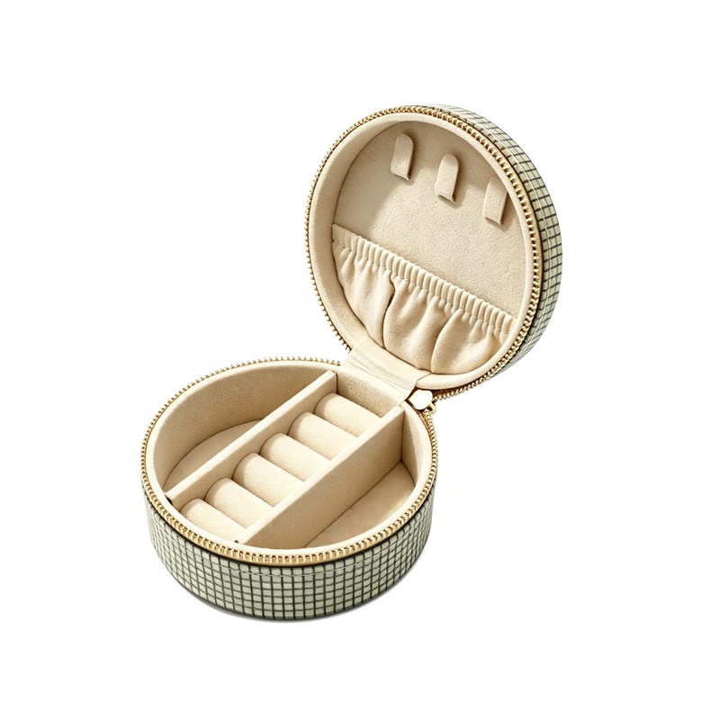 Conmé Smykkeskrin Olivia rundt Beige Tern 1