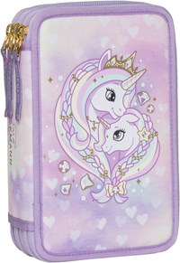 Beckmann Pennfodral Unicorn Prin 3-lags Lila/rosa 1