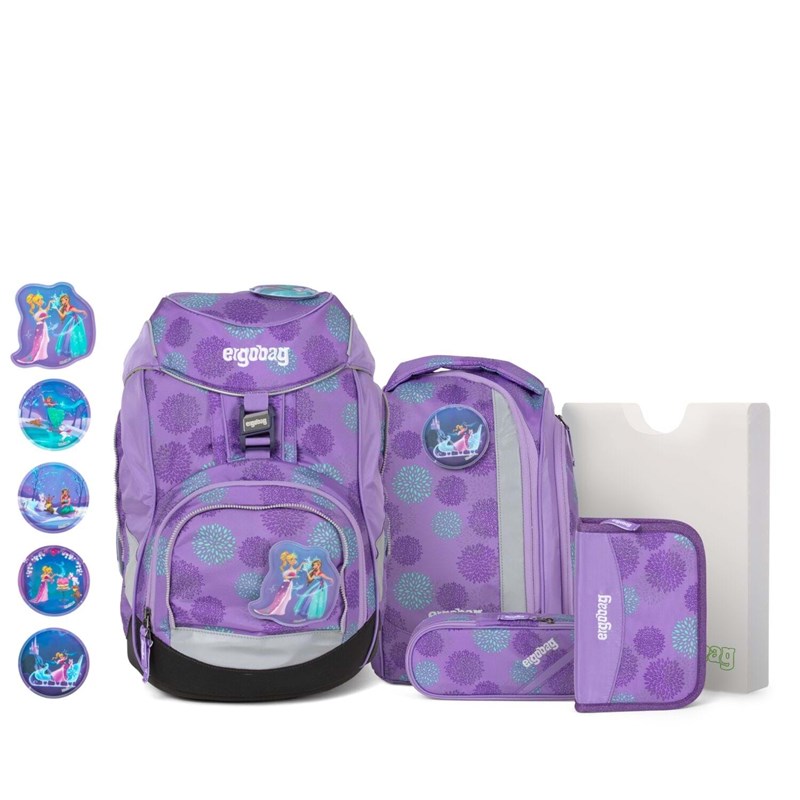 Ergobag Skoletaskesæt Pack Glow Lilla/lyseblå 1