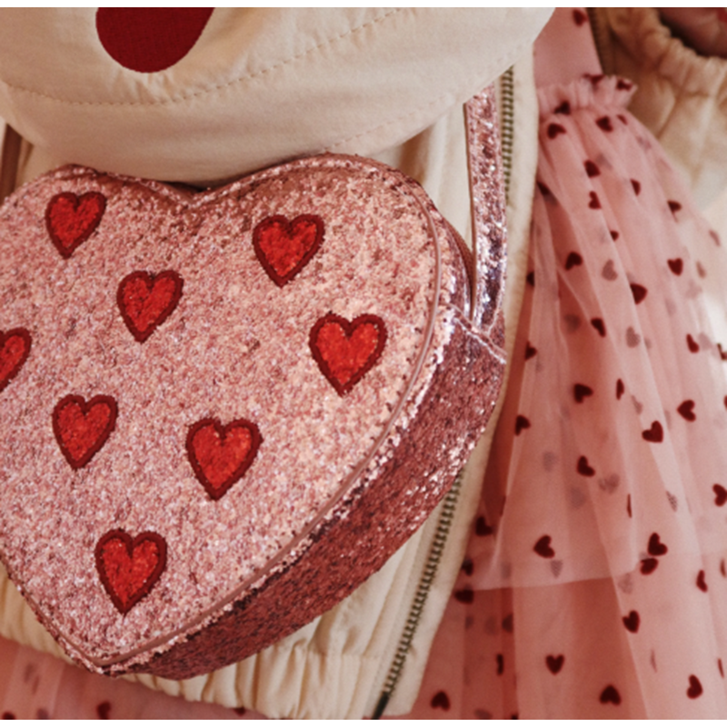 Konges Sløjd Skuldertaske Tut Hjerte Pink 5