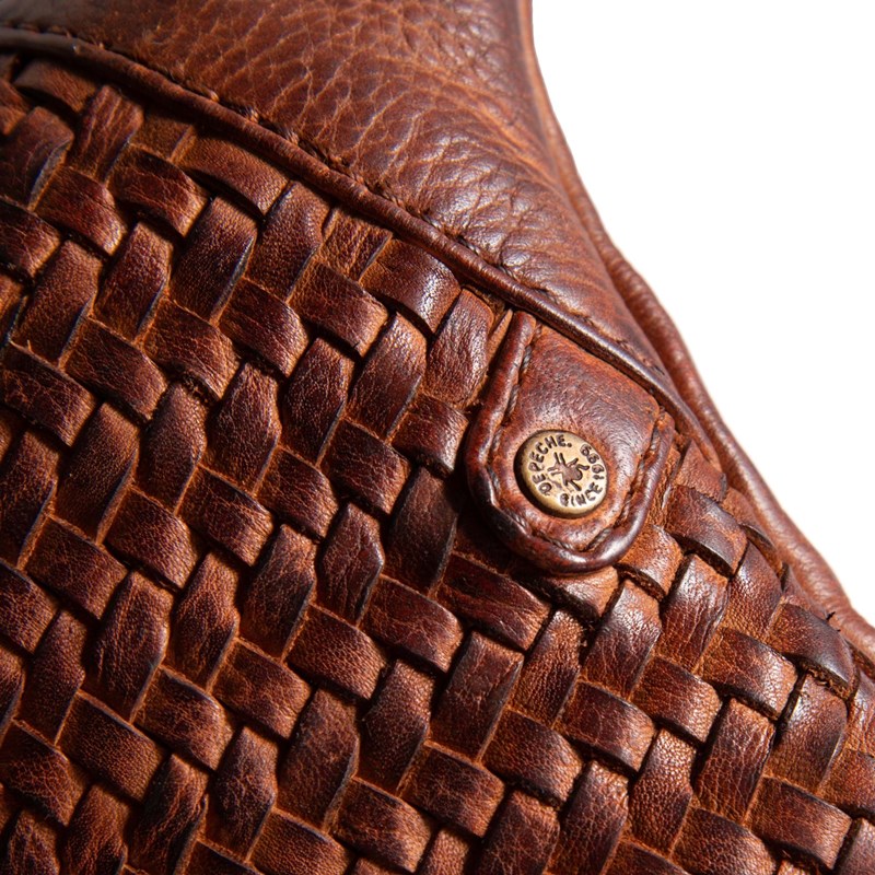 Depeche Bæltetaske  Brun/rød 3