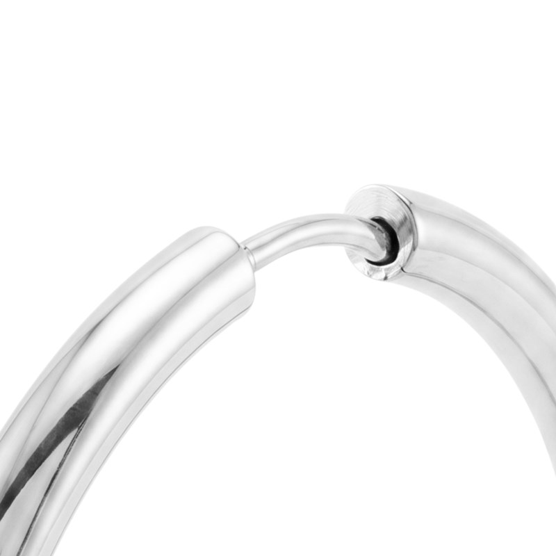Winther Studio Øreringe Hoops Basic L Sølv 3