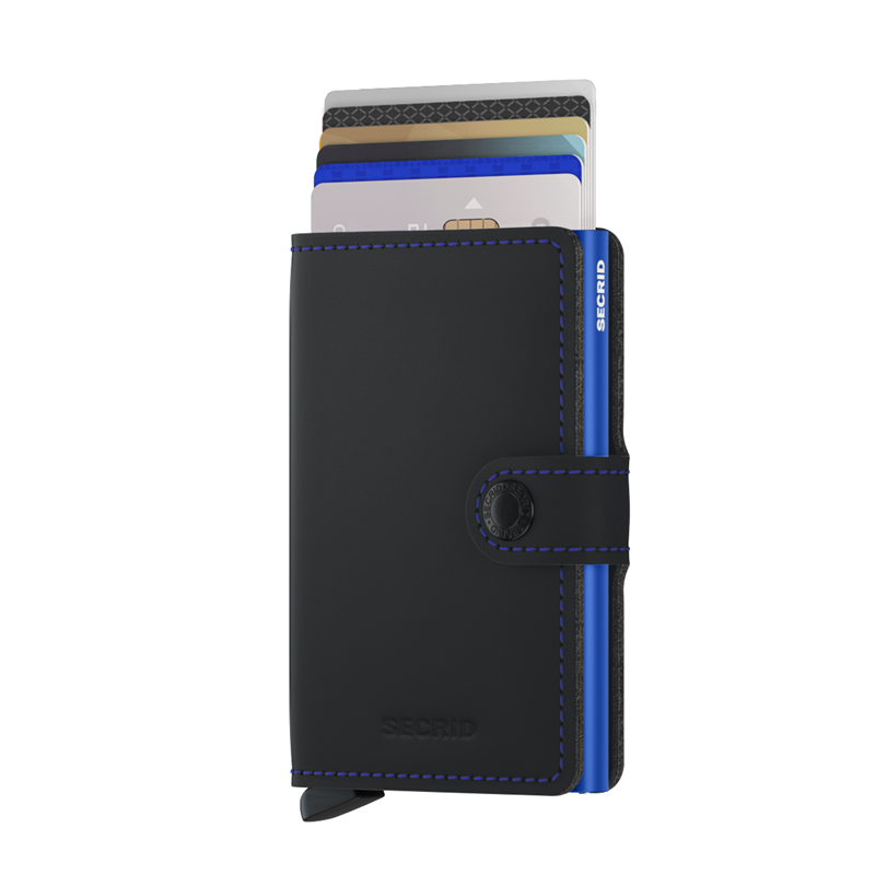 Secrid Korthållare Mini Wallet Svart/Marinblå 2