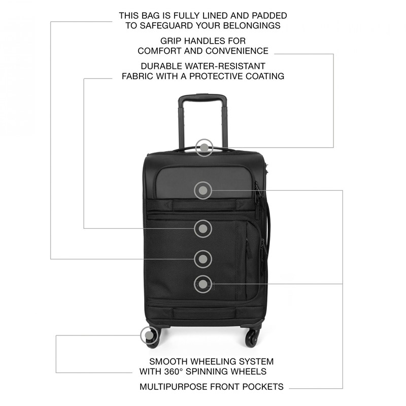 Eastpak Kuffert Ridell Sort Str S 5