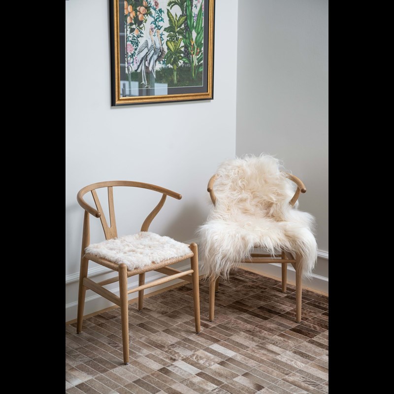 NATURES Collection Skindtæppe Hvid 3