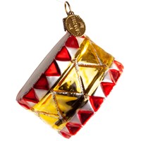 Brink Nordic Julekugle Tromme Rød/Hvid 1