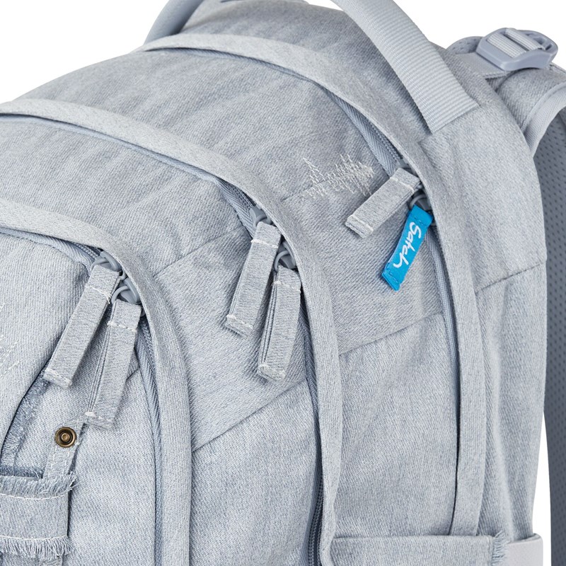 Satch Skoletaskesæt Washed Blue Lyseblå 9