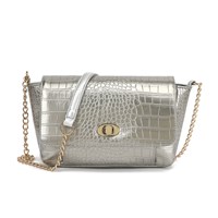 Noella Crossbody Teagan Croc Silver 1