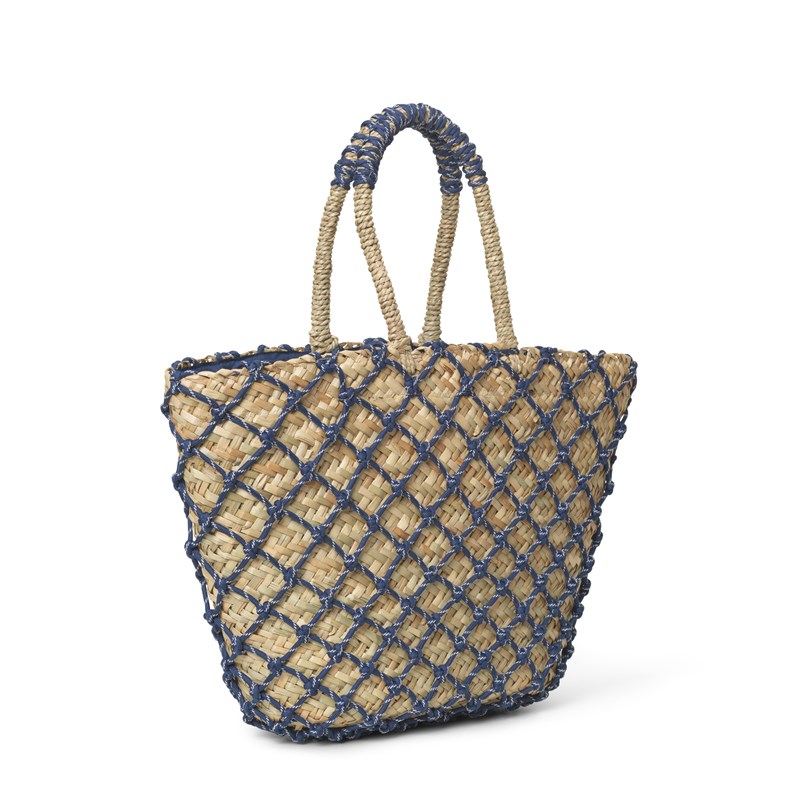 DAY ET Shopper Day Cord & Straw Blå 3