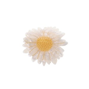By Stær Hårklämma Daisy Wit/gul