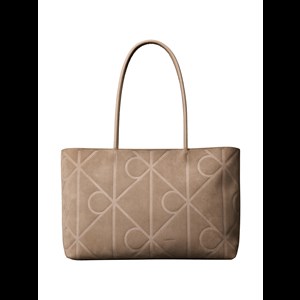 Calvin Klein Shopper tote Embossed Emblem Brun