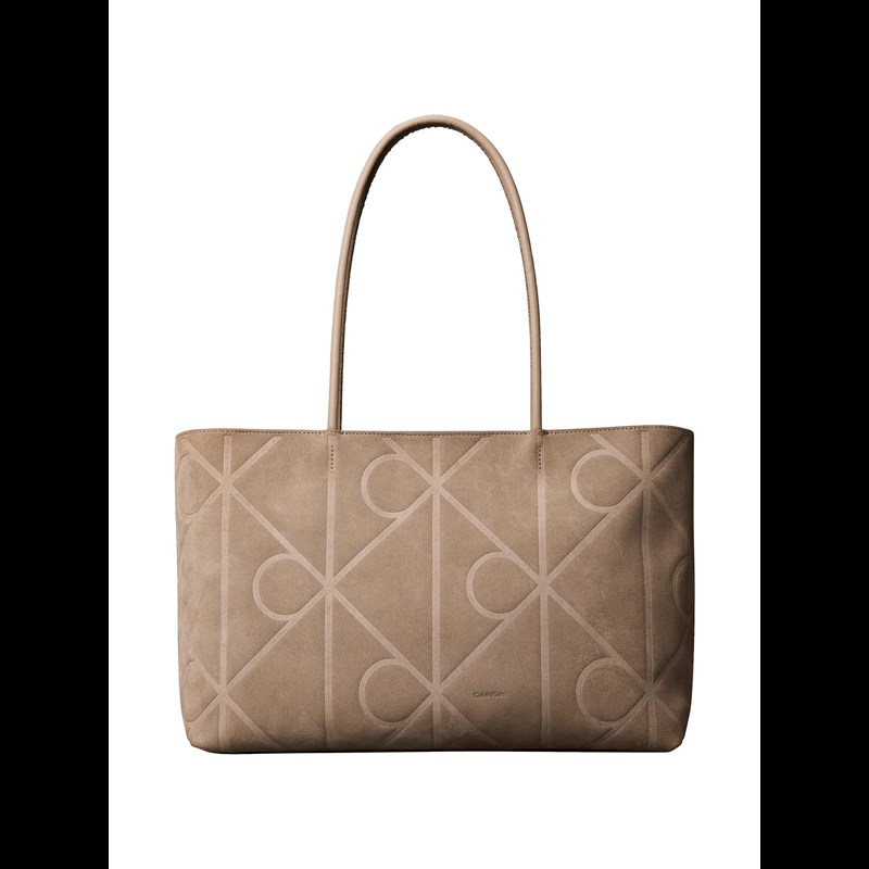 Calvin Klein Shopper tote Embossed Emblem Brun 1
