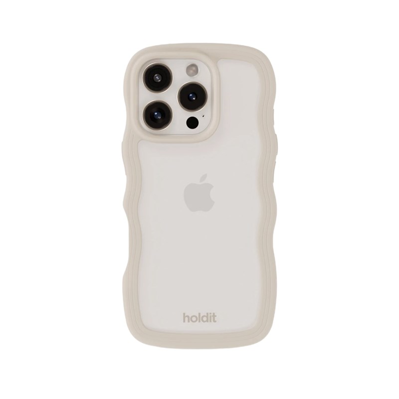 Holdit Mobilcover Wavy Beige Iphone 16 Pro Max 1