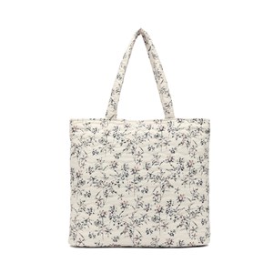 Conmé Shopper quilted Vit blomning