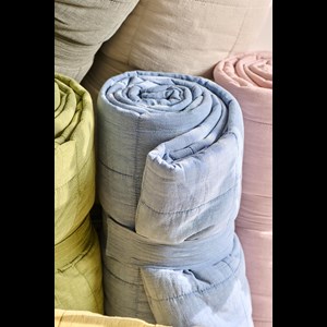 Ib Laursen Filt Klassisk quilt Blå alt image