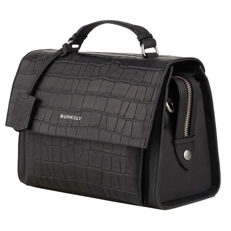 Burkely Håndtaske Citybag Croco Caia Sort/Croco 6
