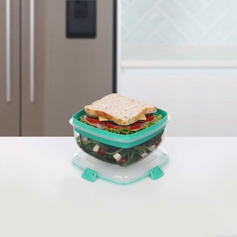 Sistema Madkasse Salat & Sandwich Boks Grøn 5