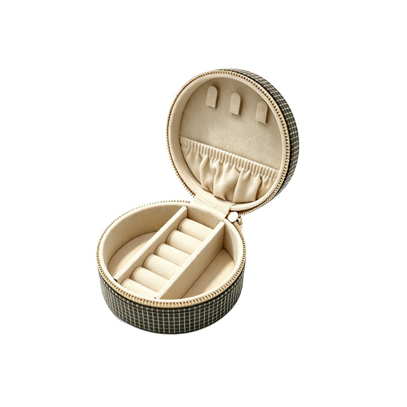 Conmé Smykkeskrin Olivia rundt Brun/Beige 3