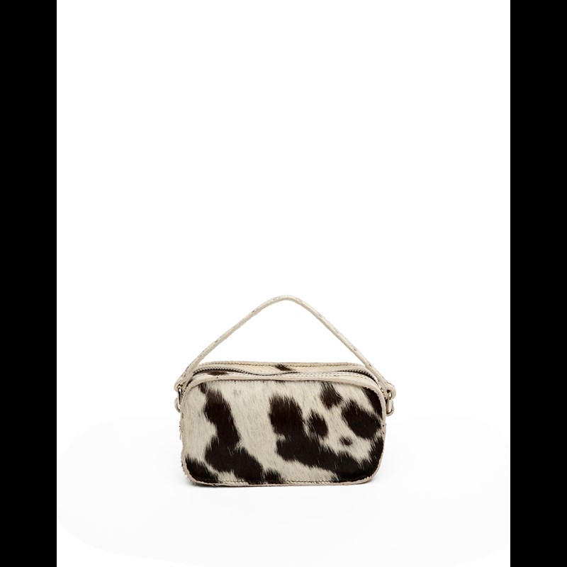 Núnoo Håndtaske Helena Black Dots Hvid/sort 4