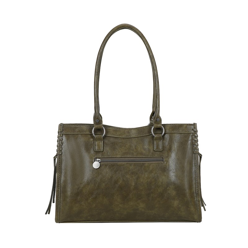 Conmé Shopper Lucy Oliven Grøn 14" 2