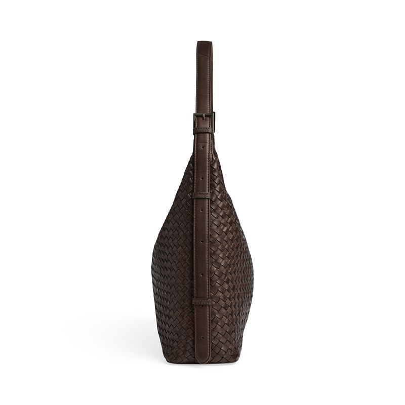 MARKBERG Axelväska TribecaMBG Weave M. Brun 14" 4