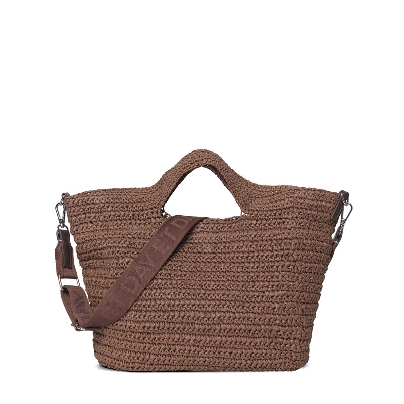 DAY ET Shopper Day LB Straw Cross Brun 1