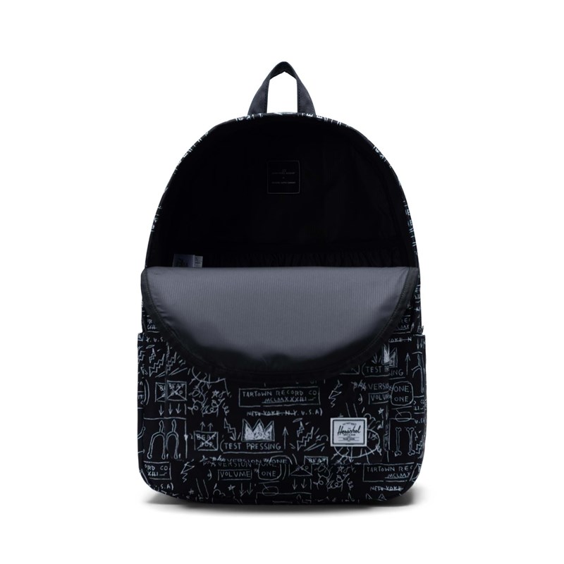 Herschel Rygsæk Classic X-Large Sort m/hvide bogstaver 2