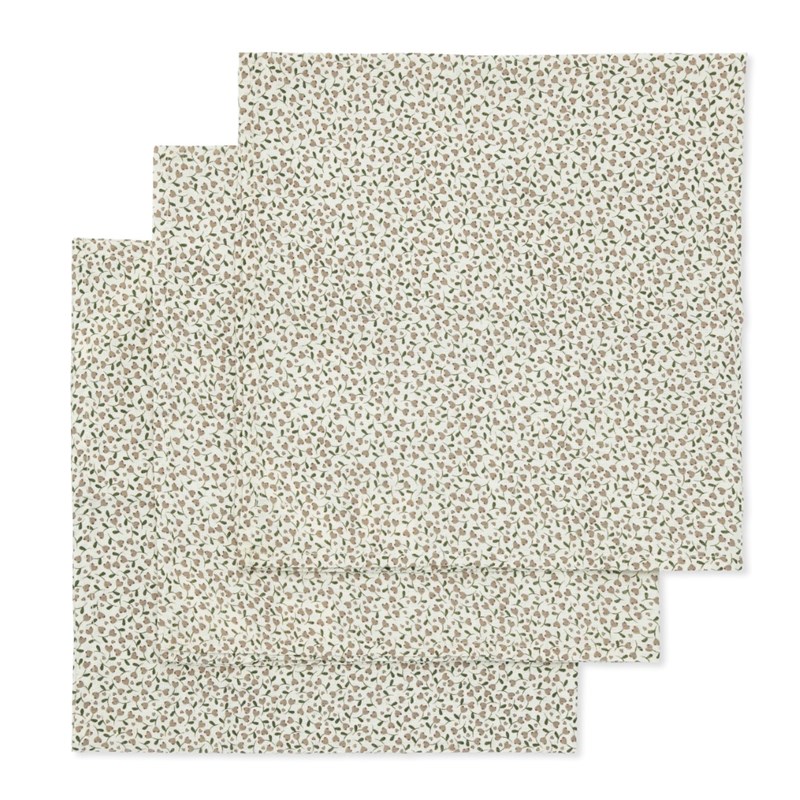 Konges Sløjd Muslin stofble gots 3 pak Blomster Print 2