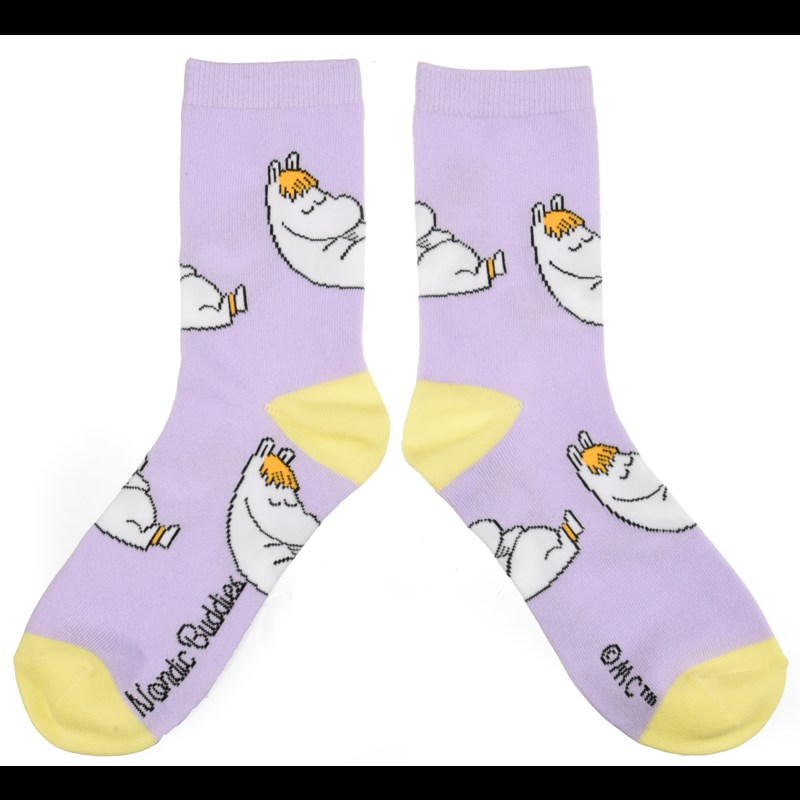 Nordic Buddies Damstrumpor Mumin Lila Str. 38-42 3