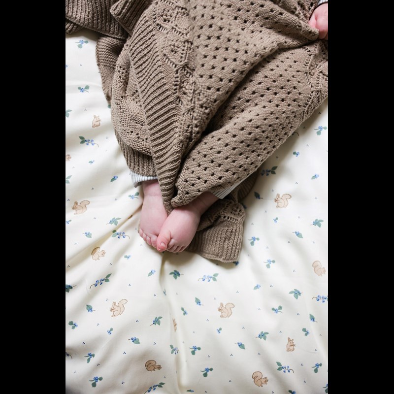 Cam Cam Copenhagen Sängkläder Baby Blueberries Beige/blå 70x100 6