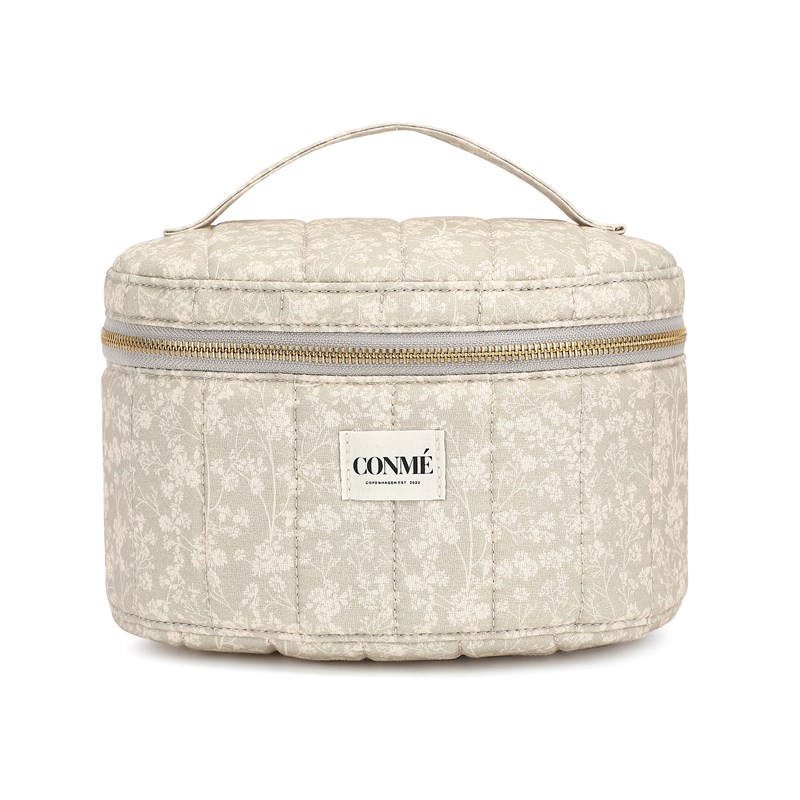 Conmé Beauty bag rund Soft Flower Beige 1