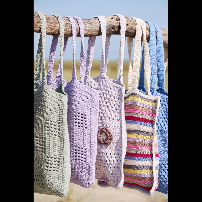 Ib Laursen Totebag Hæklet taske Multi 3