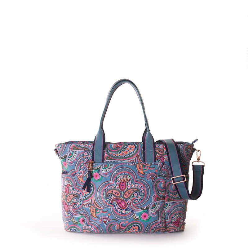 Oilily Pusletaske Blå Blomst 1