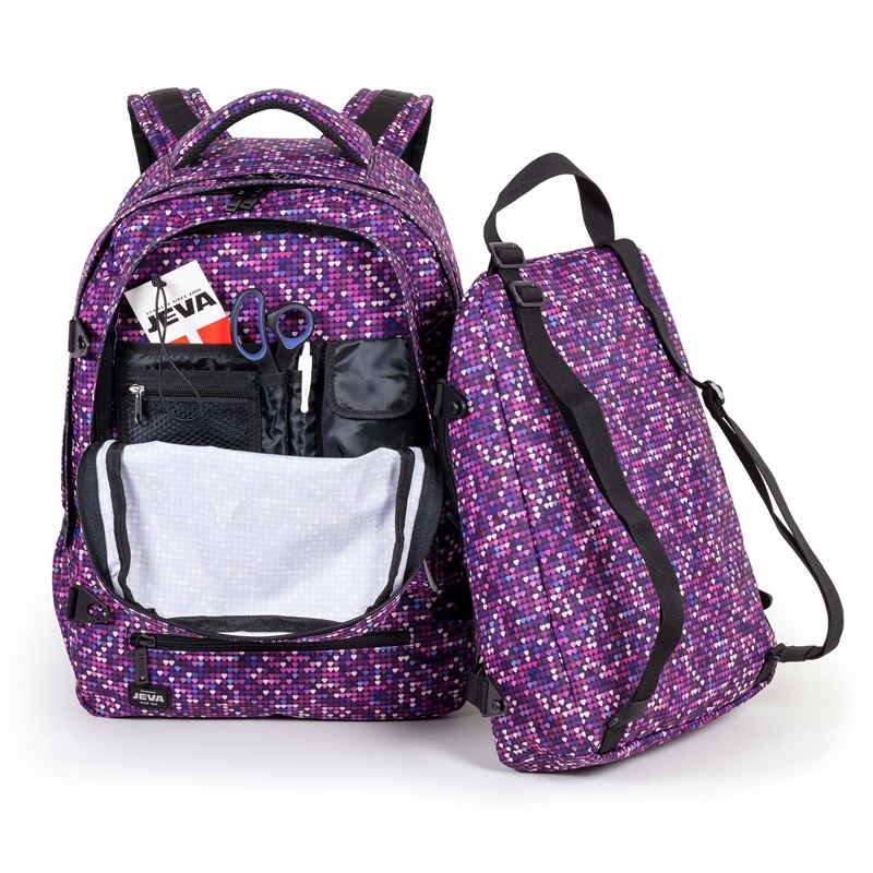 JEVA Ryggsäck Supreme Mosaik Lila ruta 5