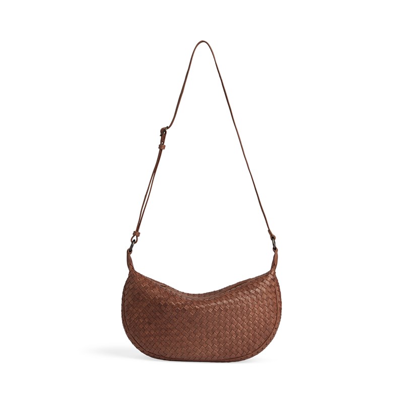 MARKBERG Skuldertaske Musembg Weave Cognac 7