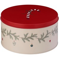 Ib Laursen Rund burk Julpynt Creme 1