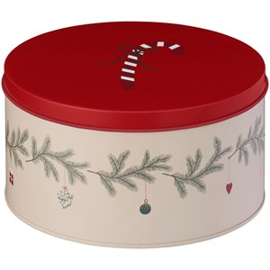 Ib Laursen Rund burk Julpynt Creme