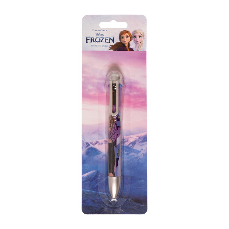 Frozen Kuglepen m. 6 farver Frozen Lilla/pink 2