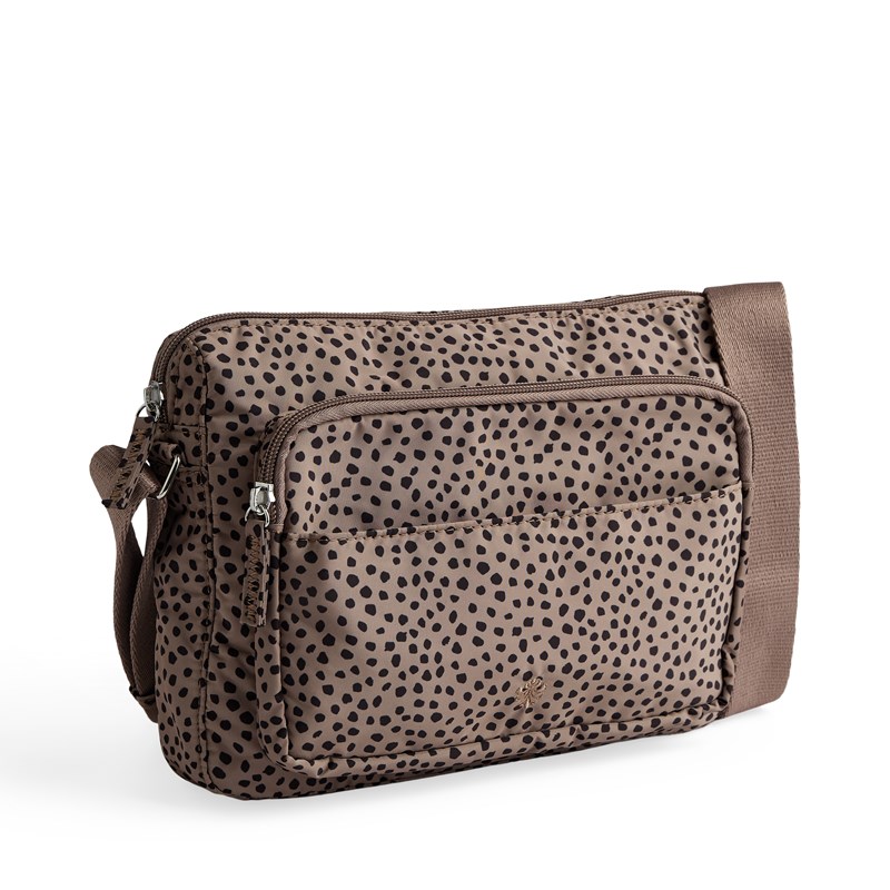 Aura Crossbody Novara Recycled Taupe/Svart 1