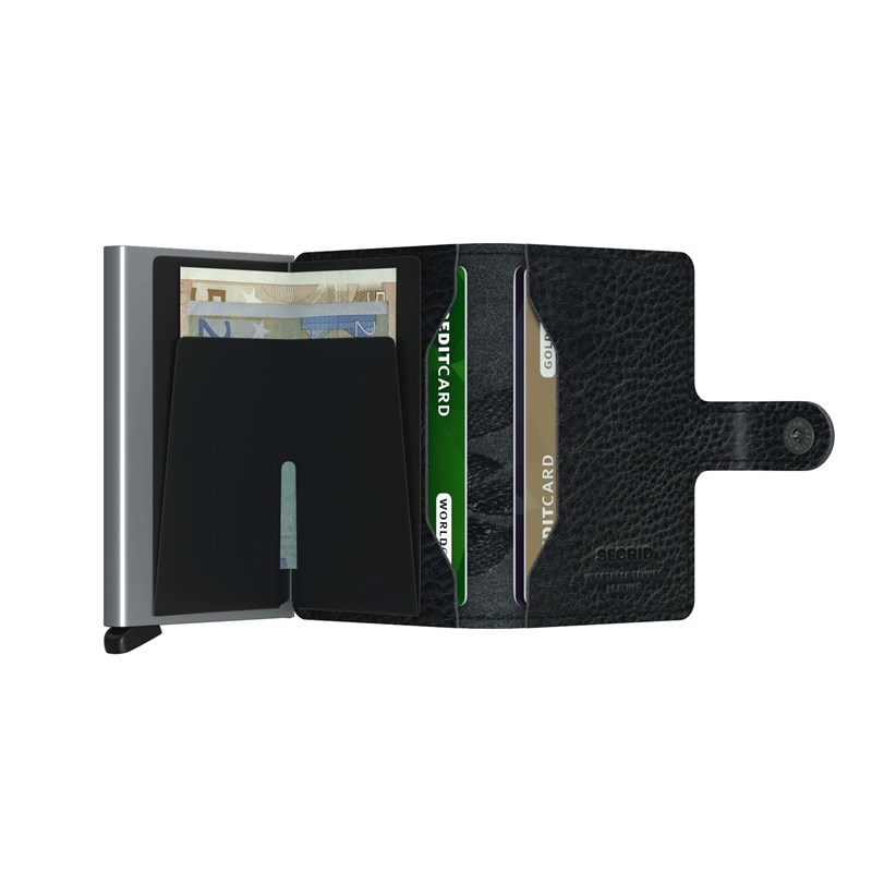 Secrid Kortholder Mini wallet Sort/med blomster 3
