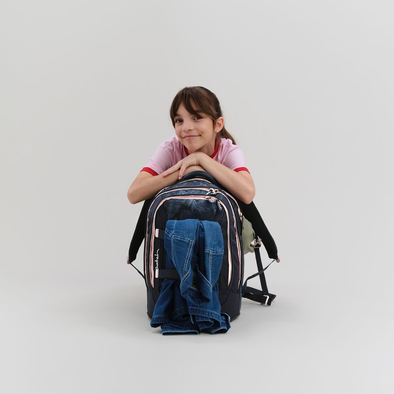 Satch Skoletaske Pack Midnight Jun. Sort/Lyserød 9