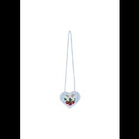 Konges Sløjd Skuldertaske Beaded Heart Mini Blå 1