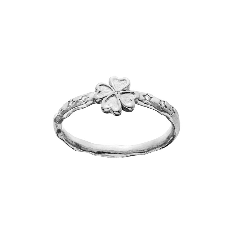 Maanesten Ring Clover  Silver Str. 51 1
