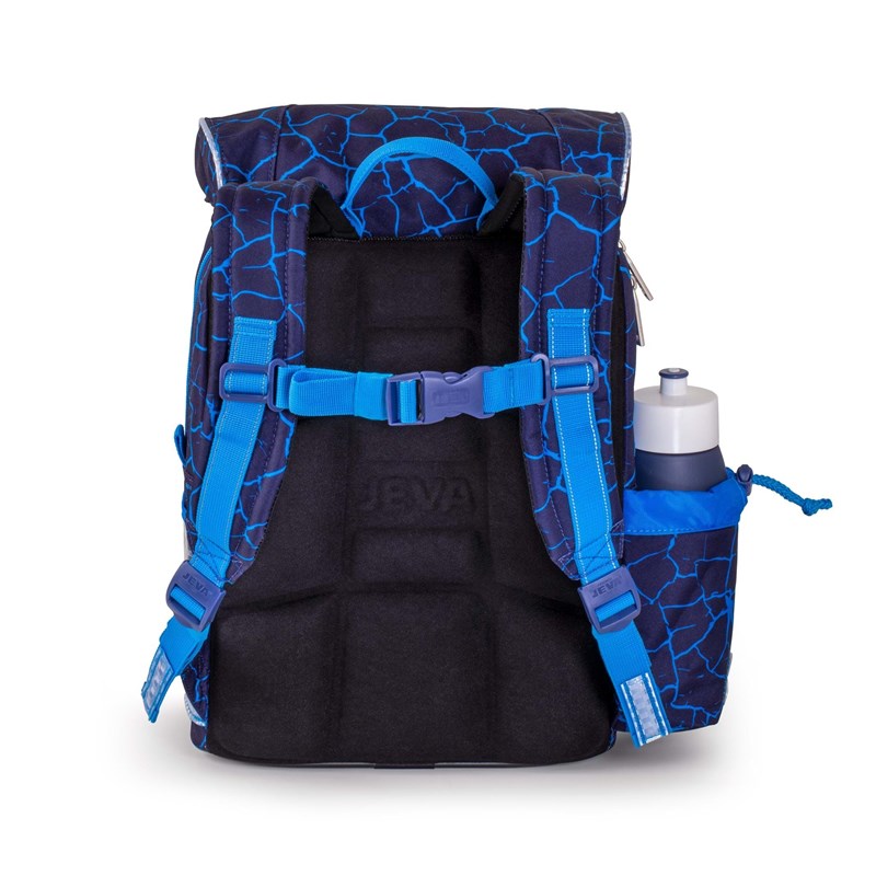 JEVA Skoletaske Beginners Monster Blå/blå 3