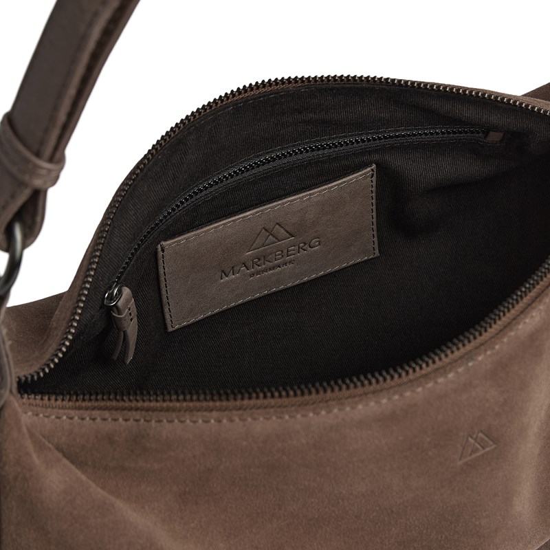 MARKBERG Skuldertaske MuseMBG Suede Brun/brun 7