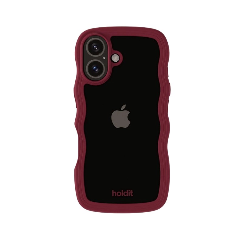 Holdit Mobilcover Wavy Bordeaux Iphone 16 2