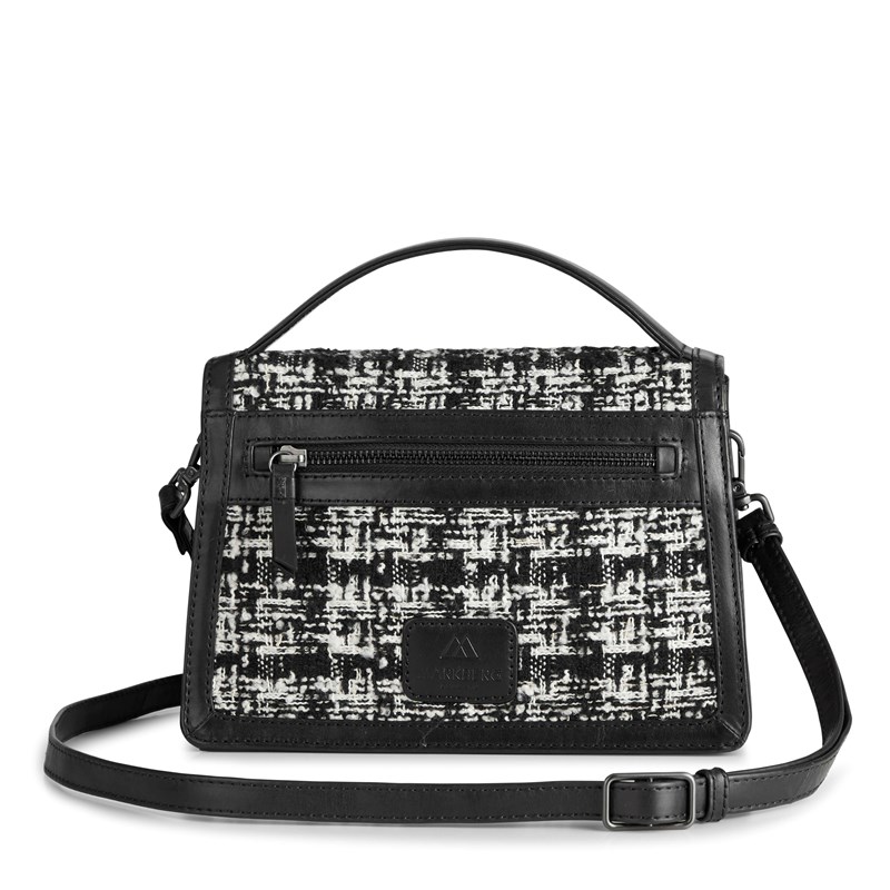 MARKBERG Crossbody Tori Tweed Mix Sort/hvid mønster 9