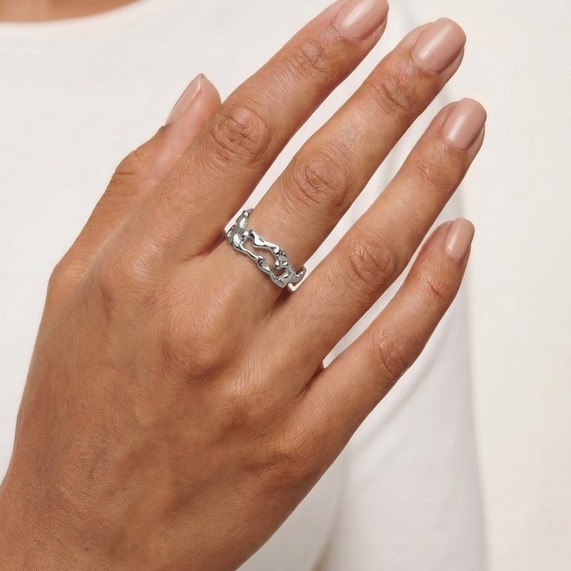 Winther Studio Ring Mocca Sølv 2
