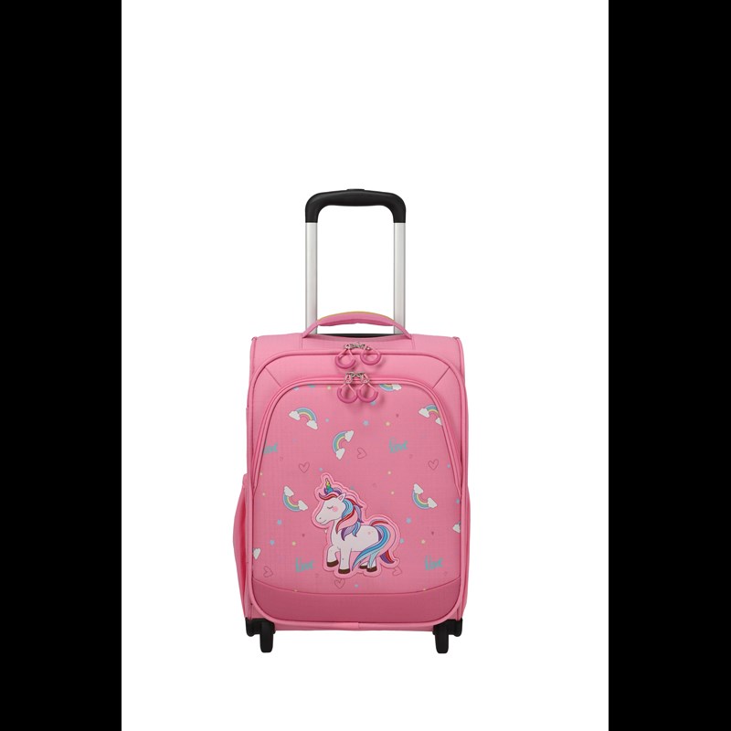 travelite Børnekuffert Unicorn Pink Str S 1