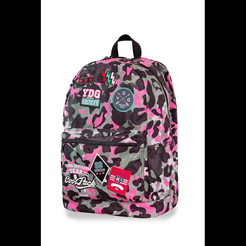 Coolpack Skoletaske Cross Pink mønstret 1
